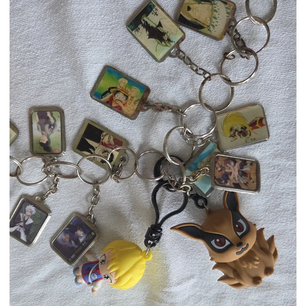 Assorted Anime Bulk Lot (Keychains & Trading Figures) Belt